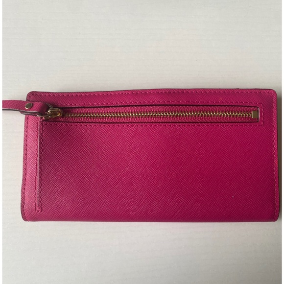 NWOT Kate Spade New York Slim Bifold Wallet - Electric Pink - Picture 3 of 6